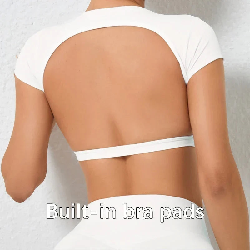 Open-Back Crop Training Tee